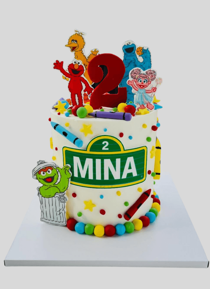 Inviting Elmo Cake