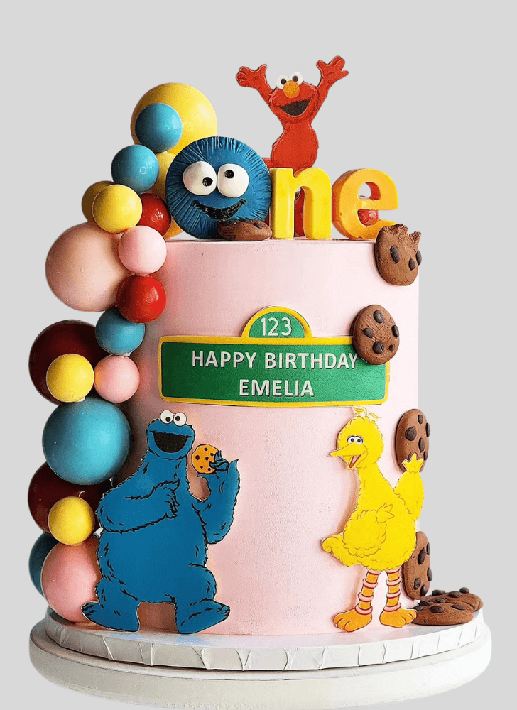 Magnetic Elmo Cake