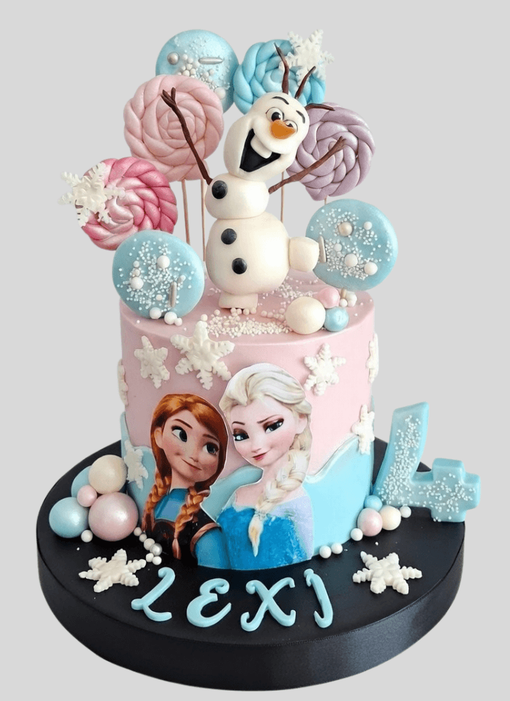 Elegant Disneys Frozen Cake