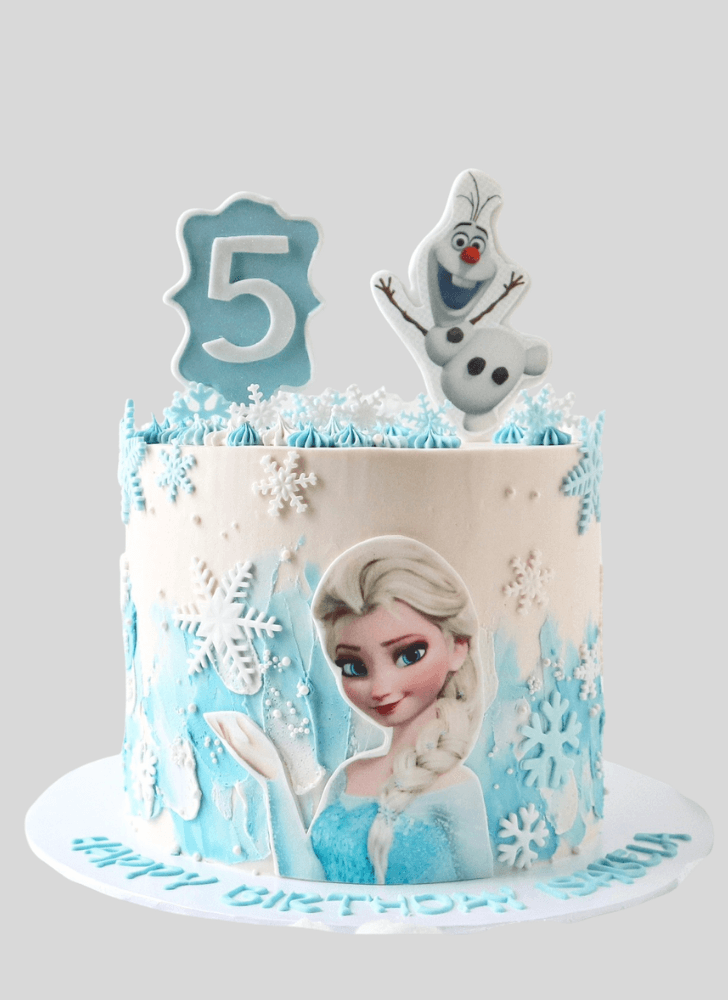 Fascinating Disneys Frozen Cake