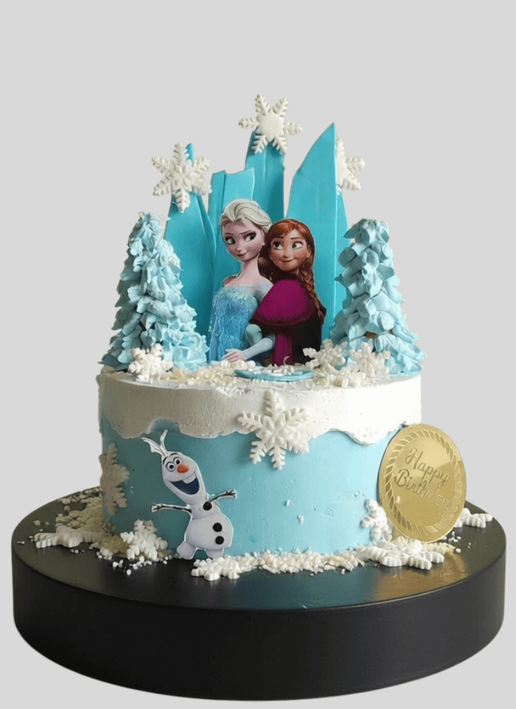 Shapely Disneys Frozen Cake