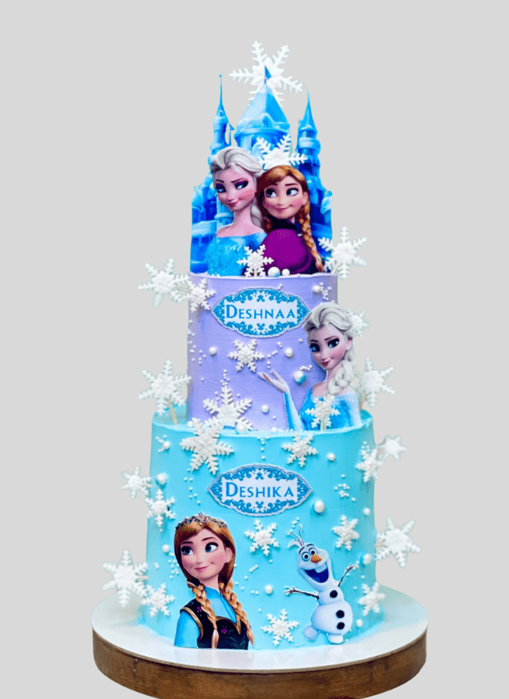 Slightly Disneys Frozen Cake