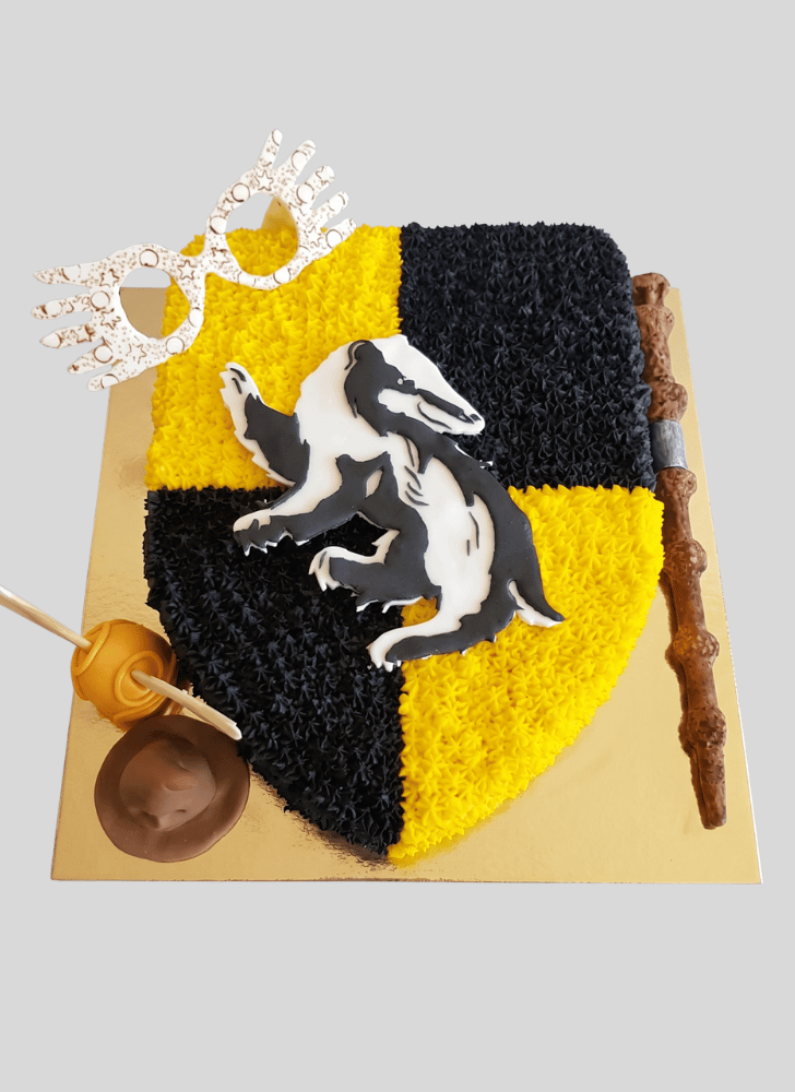 Bewitching Hufflepuff Cake