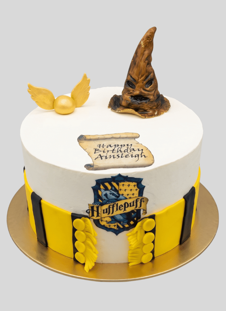 Charming Hufflepuff Cake
