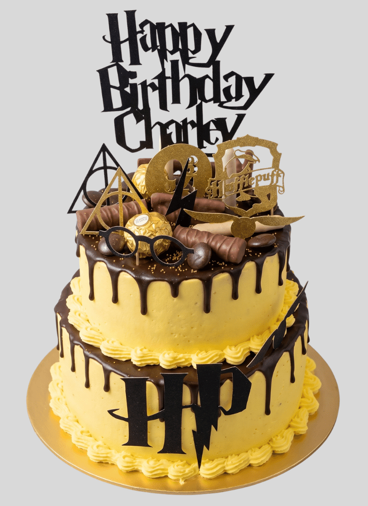 Cute Hufflepuff Cake