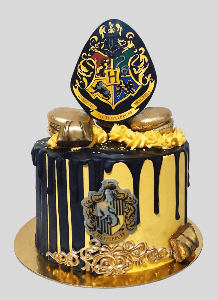 Delightful Hufflepuff Cake