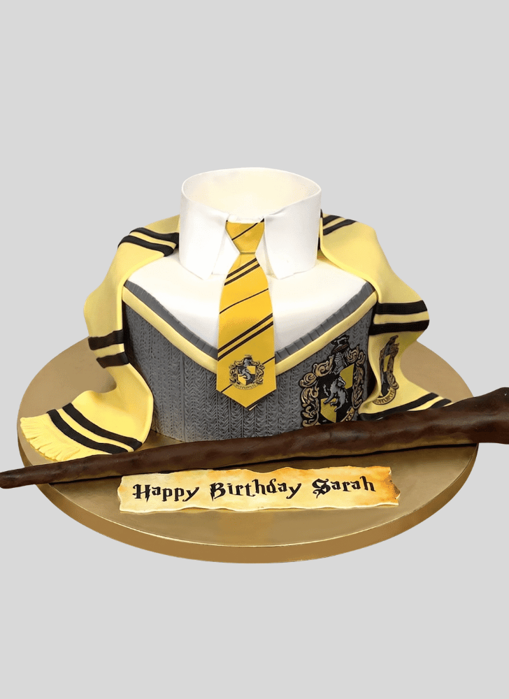 Enticing Hufflepuff Cake