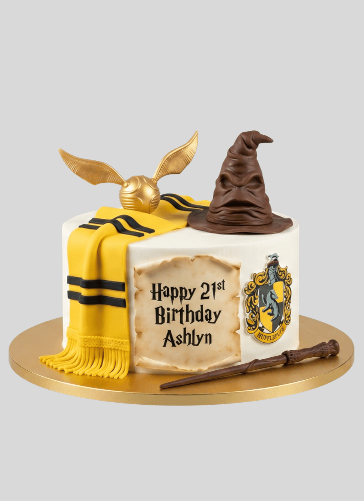Fair Hufflepuff Cake