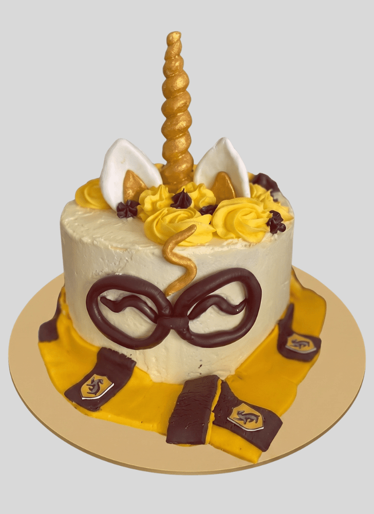 Good Looking Hufflepuff Cake