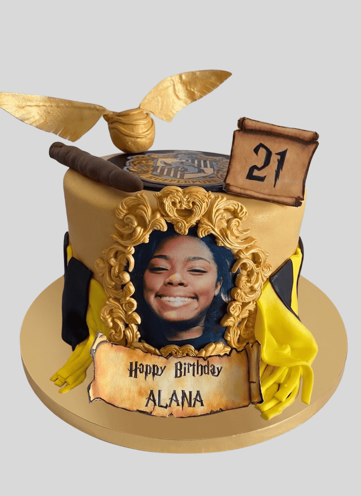 Inviting Hufflepuff Cake