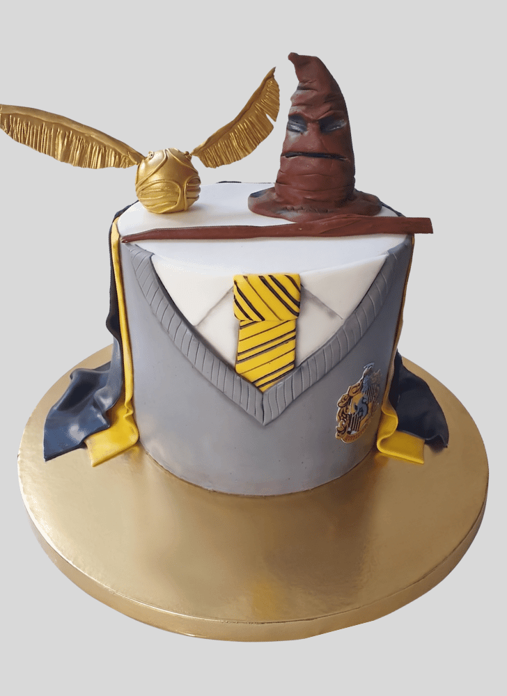 Resplendent Hufflepuff Cake