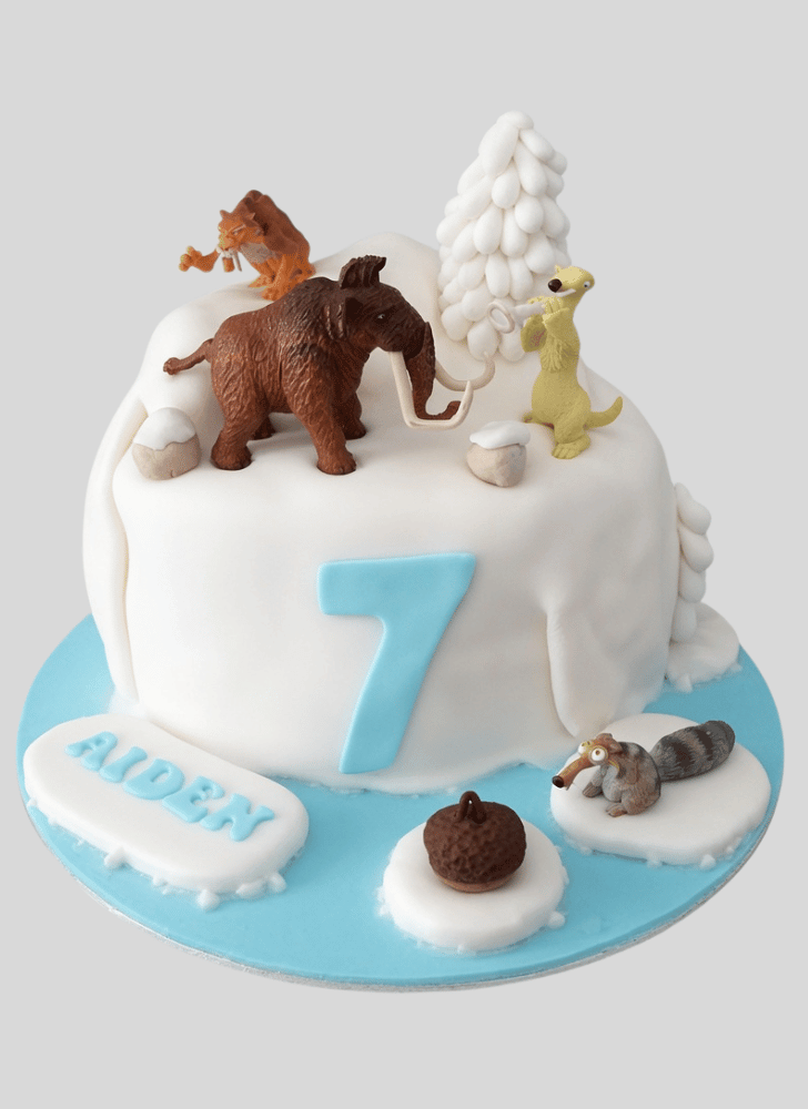 Graceful Ice Age Cake