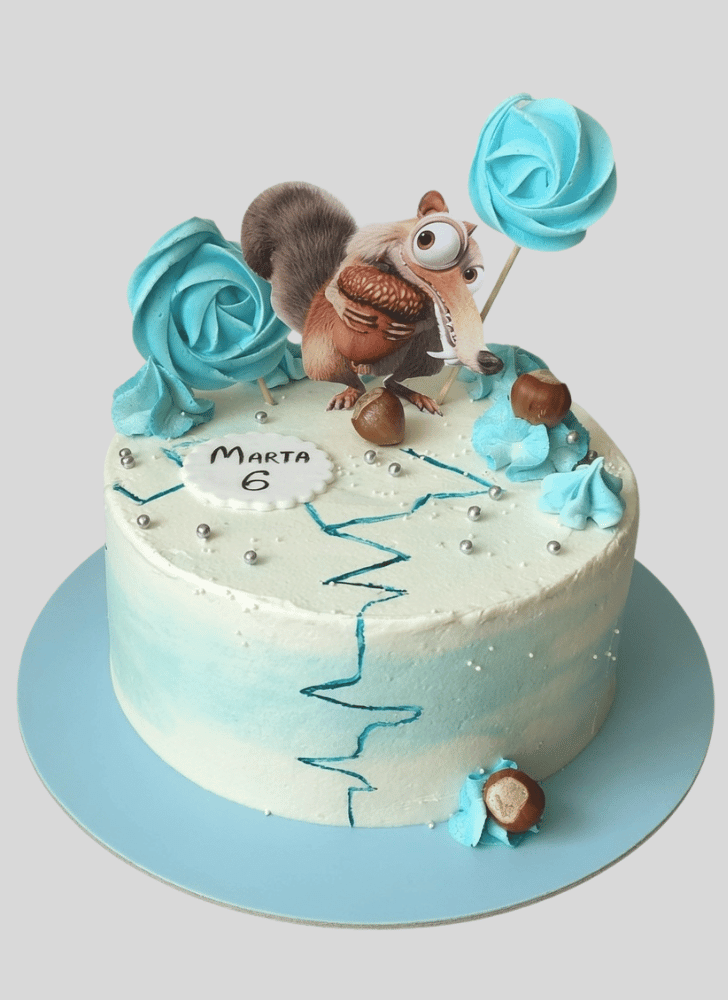 Inviting Ice Age Cake