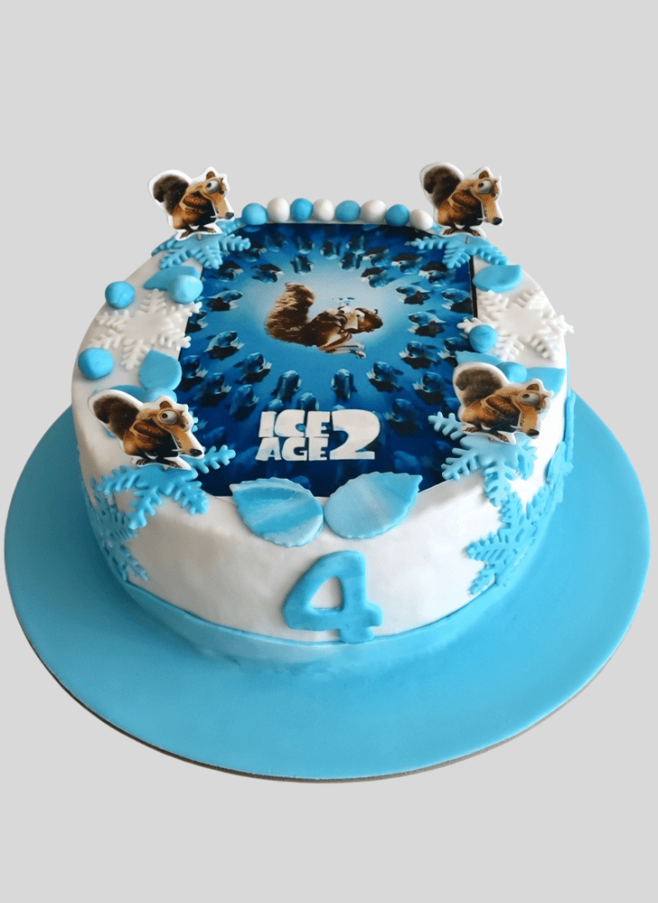 Lovely Ice Age Cake Design