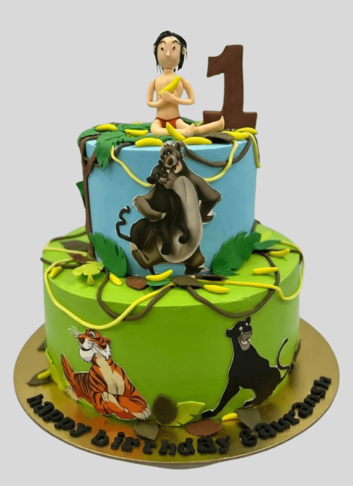 Delicate Jungle Book Cake