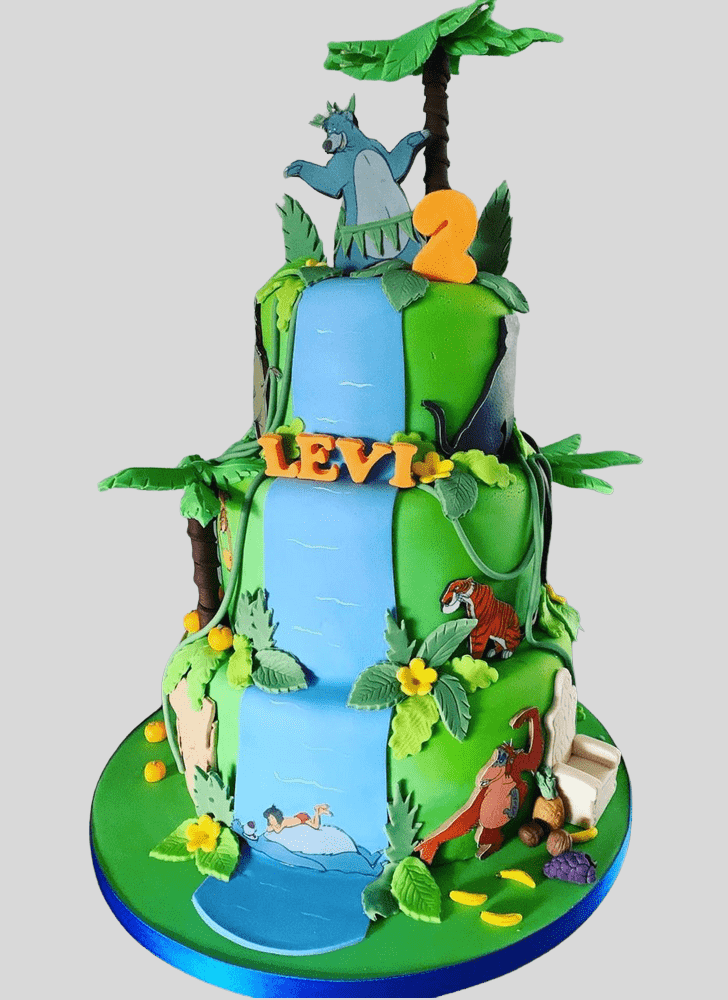 Pleasing Jungle Book Cake
