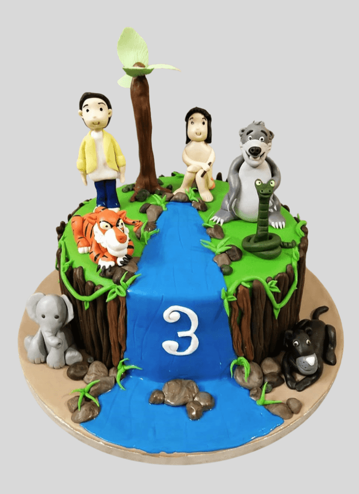 Pretty Jungle Book Cake