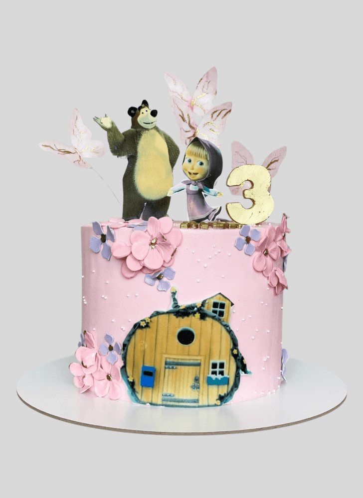 Wonderful Masha Cake Design