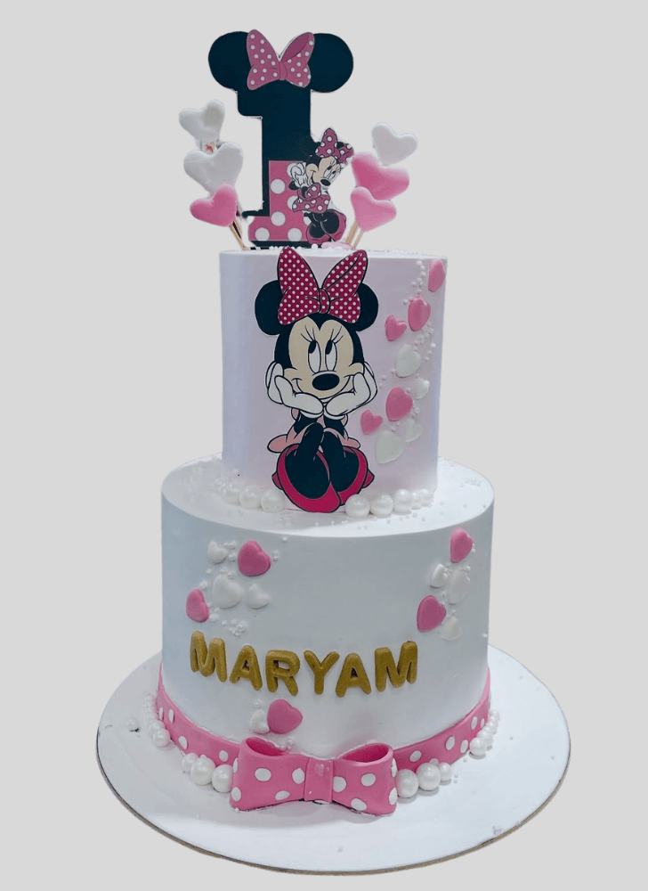 Angelic Minnie Mouse Cake
