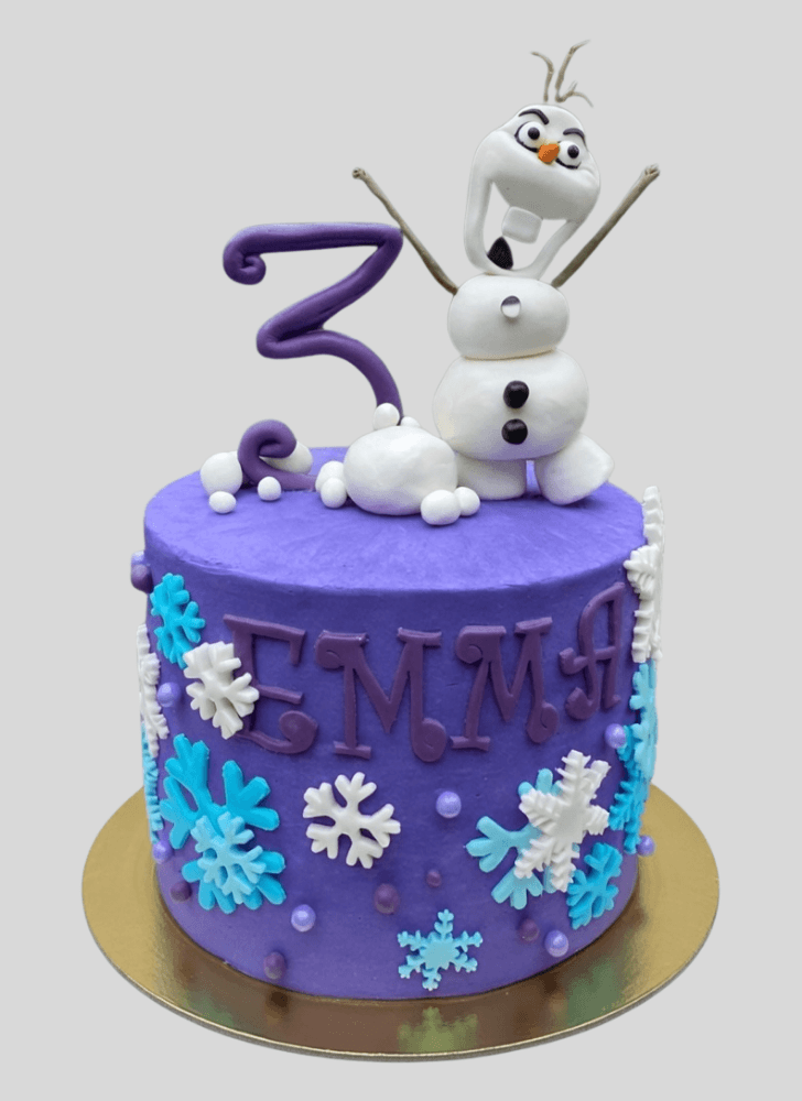 Adorable Olaf Cake