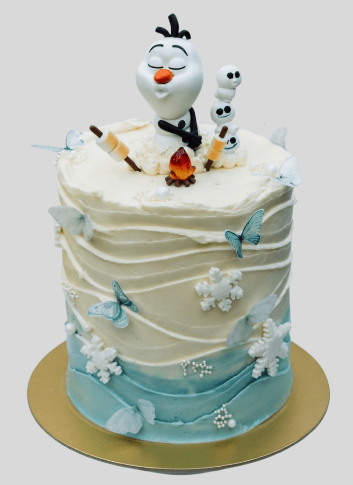 Alluring Olaf Cake