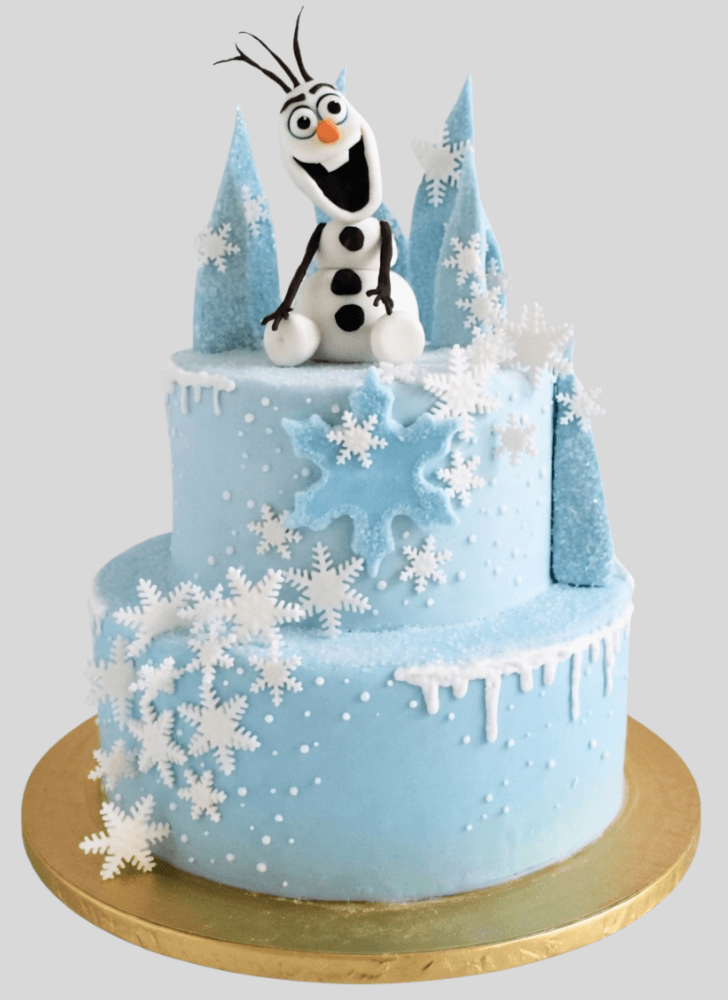 Angelic Olaf Cake