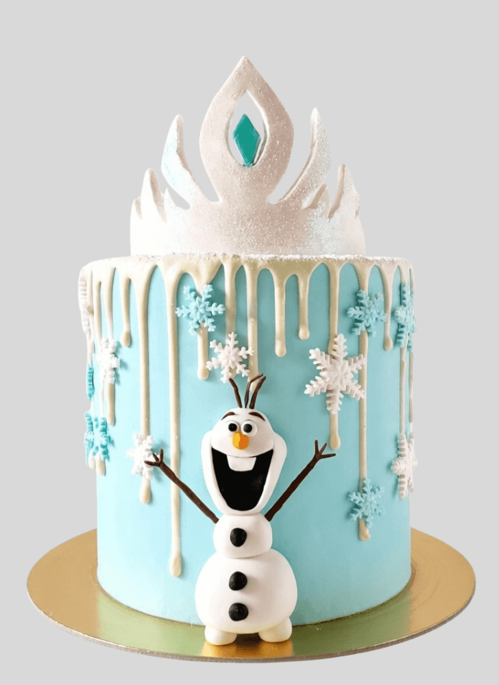 Charming Olaf Cake