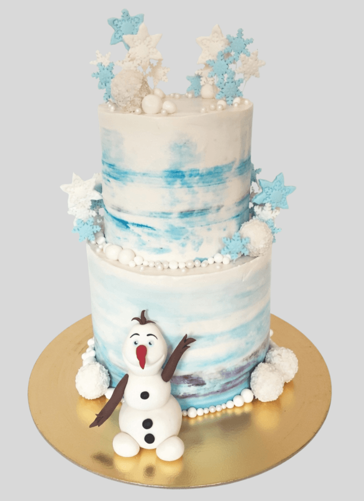 Classy Olaf Cake