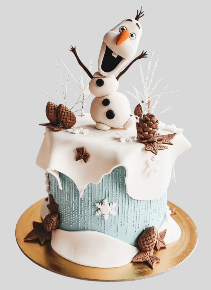 Cute Olaf Cake