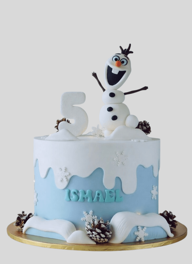 Dazzling Olaf Cake