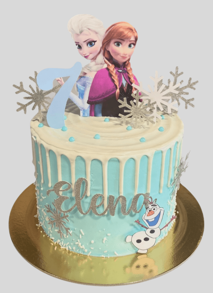 Delicate Olaf Cake