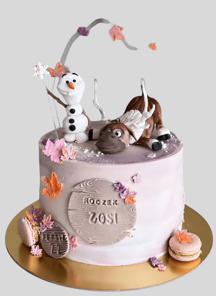 Delightful Olaf Cake