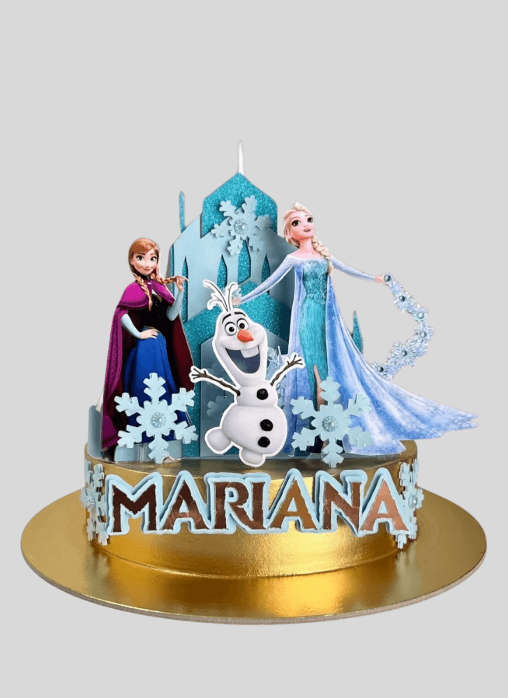 Excellent Olaf Cake