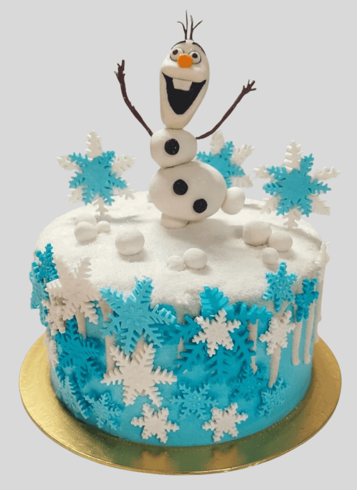 Gorgeous Olaf Cake