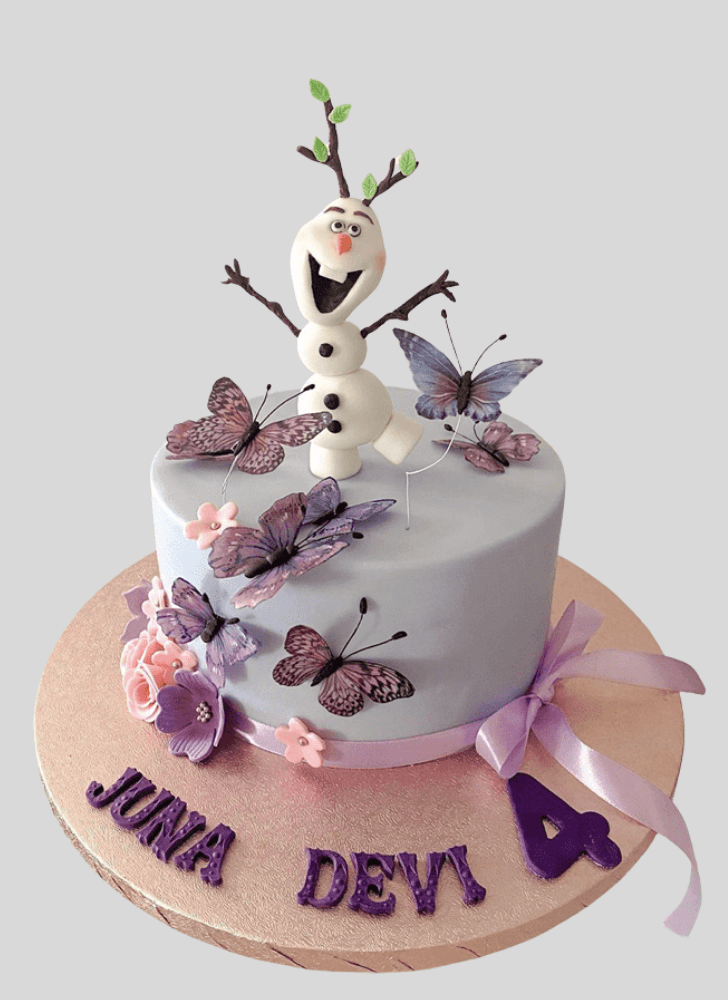 Ideal Olaf Cake
