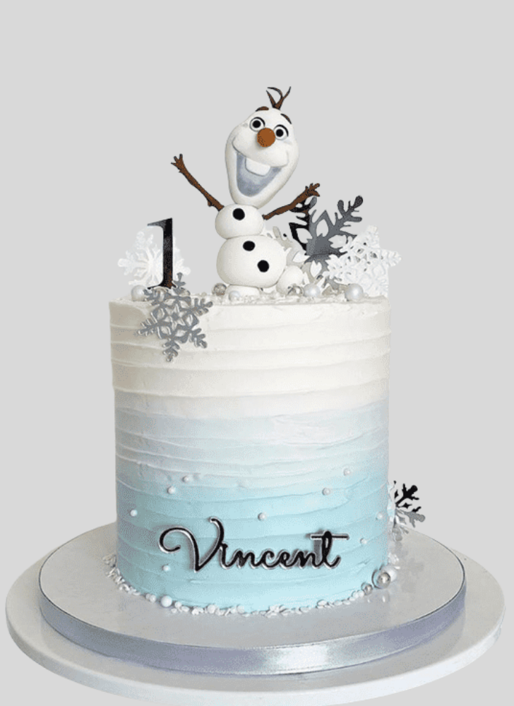 Magnetic Olaf Cake