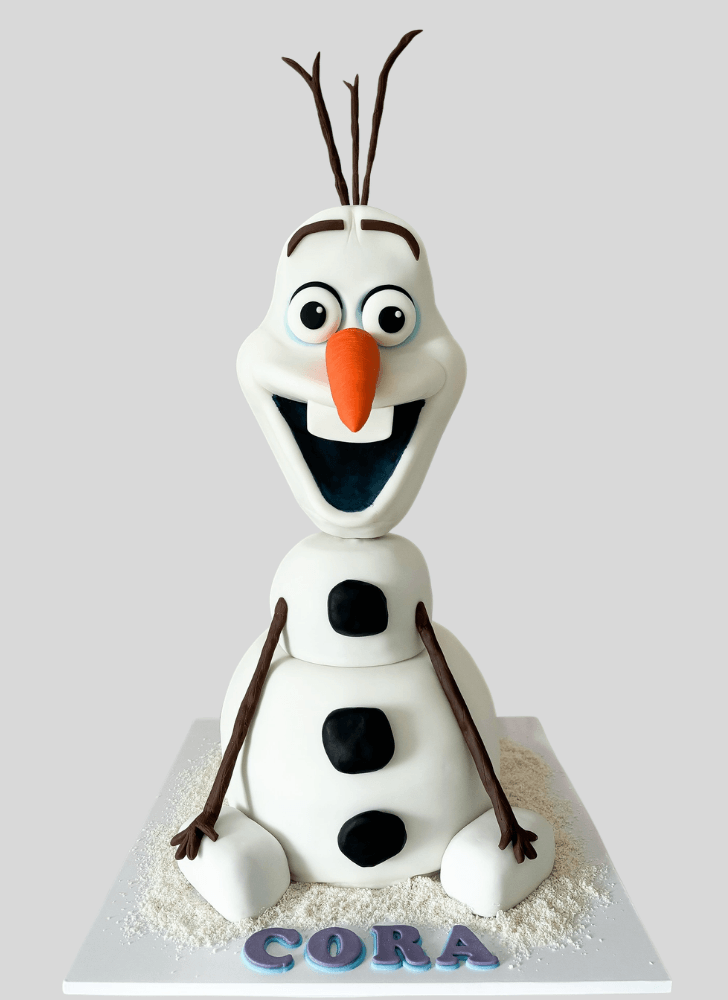 Marvelous Olaf Cake