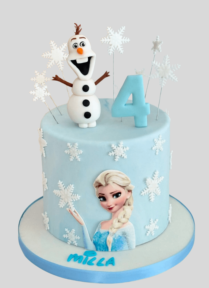 Pretty Olaf Cake