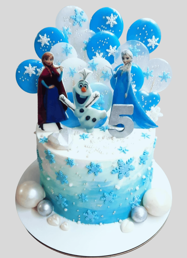 Radiant Olaf Cake
