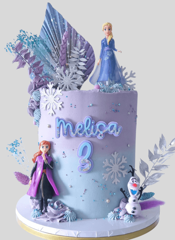Resplendent Olaf Cake