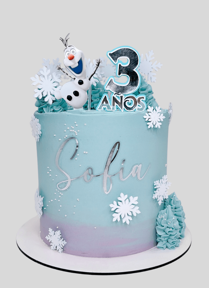 Shapely Olaf Cake