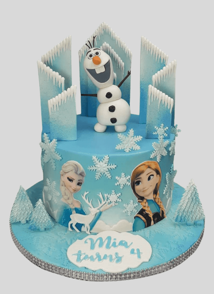 Slightly Olaf Cake