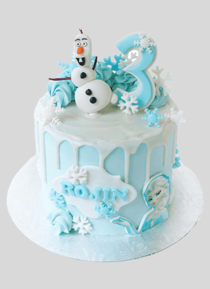 Stunning Olaf Cake