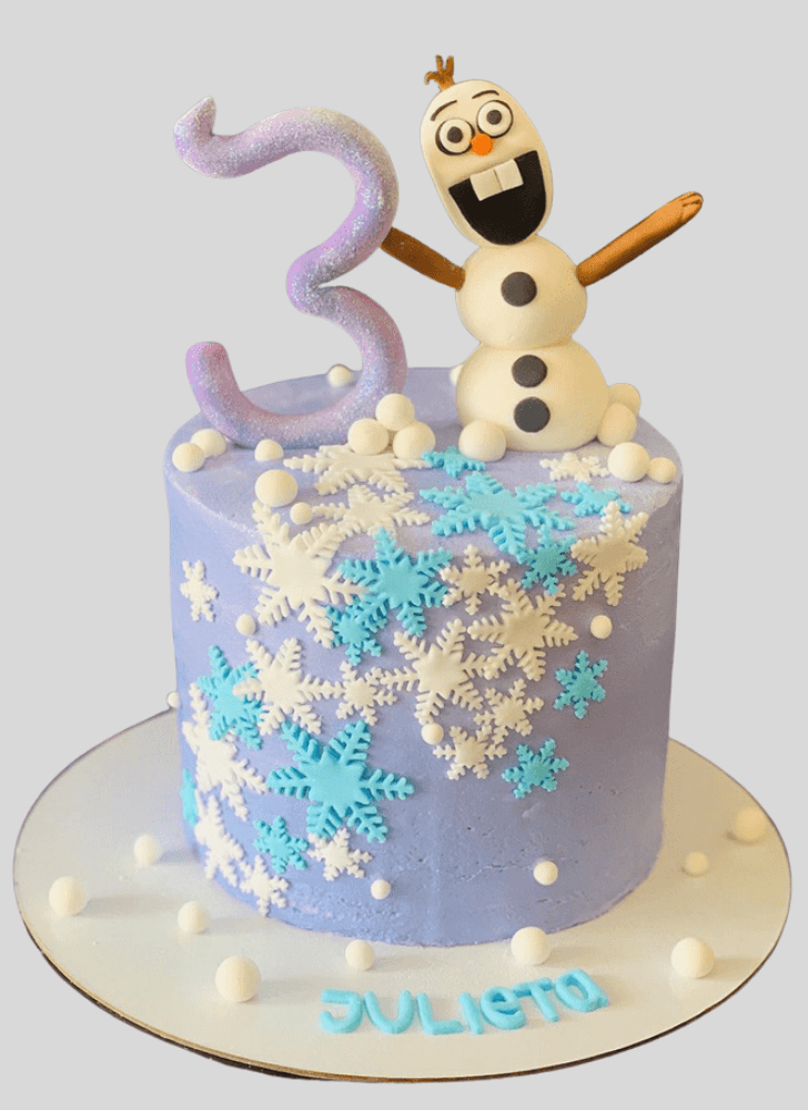 Wonderful Olaf Cake Design