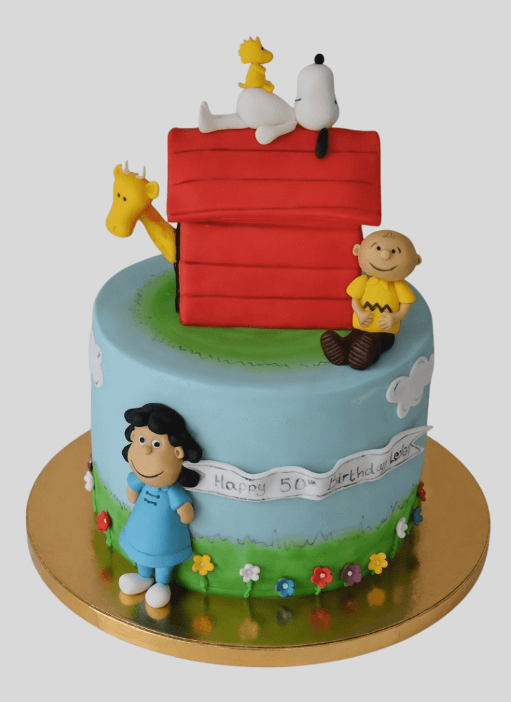 Charming The Peanuts Movie Cake