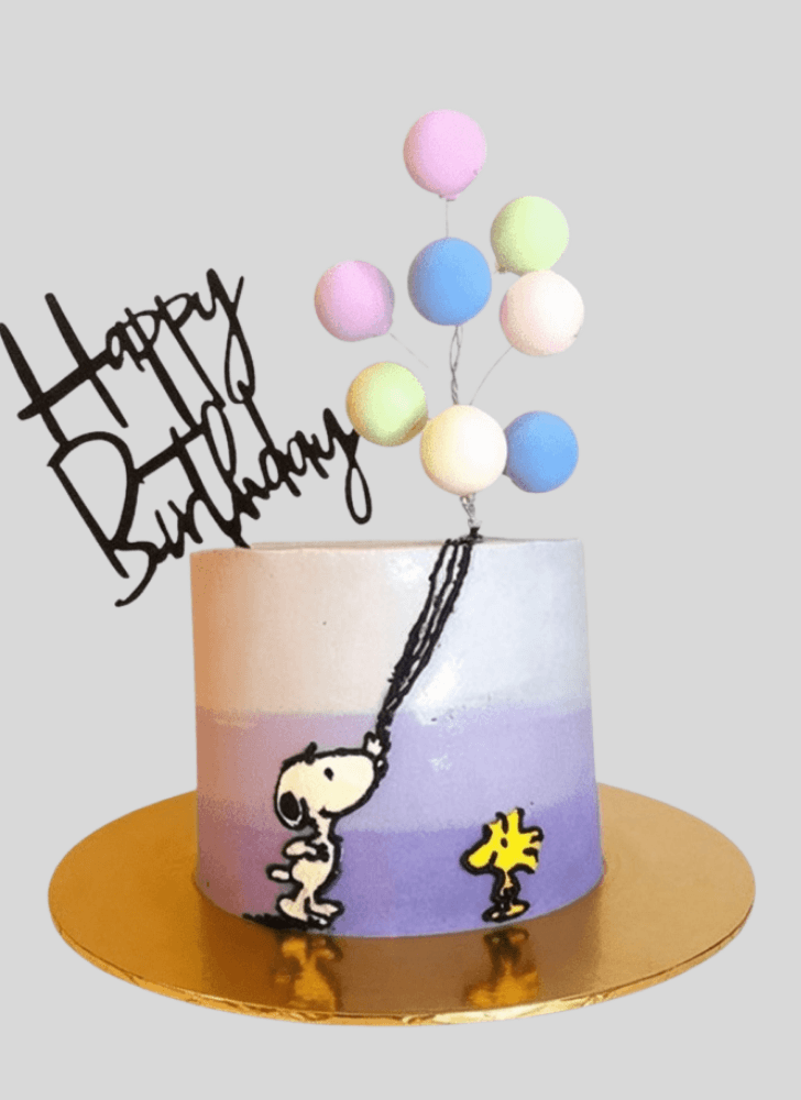 Cute The Peanuts Movie Cake
