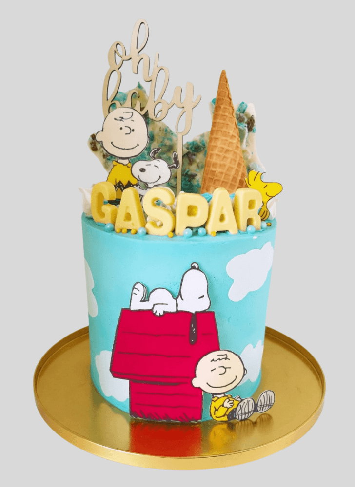 Elegant The Peanuts Movie Cake