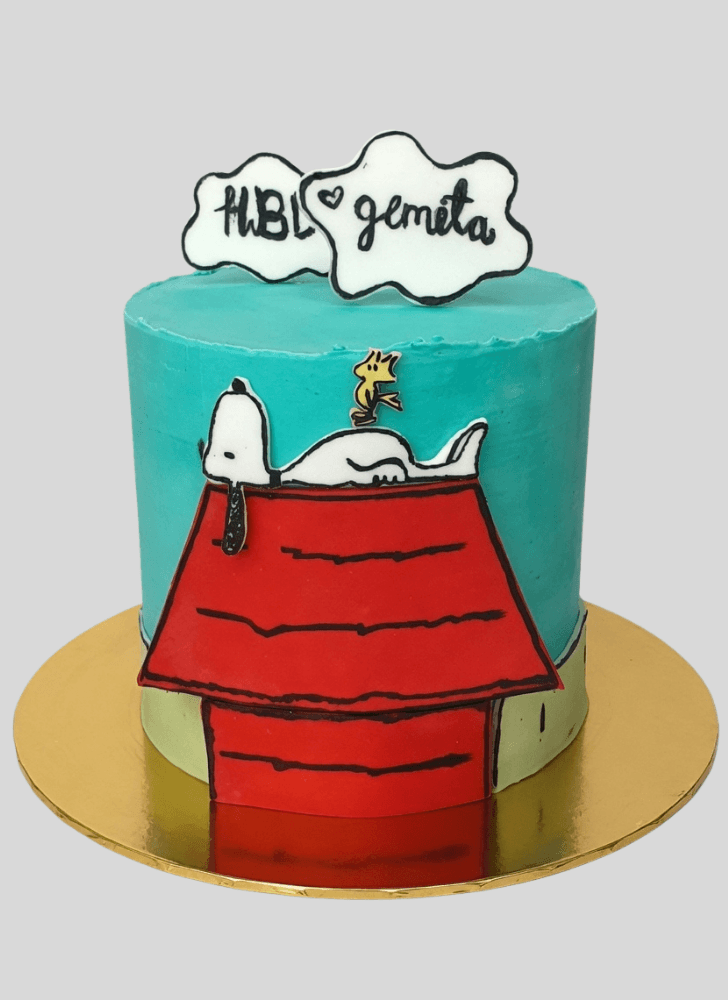 Shapely The Peanuts Movie Cake