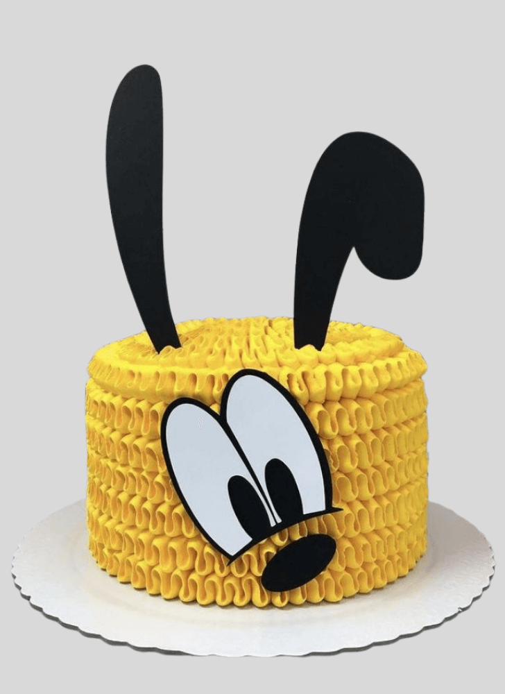 Appealing Disneys Pluto Cake