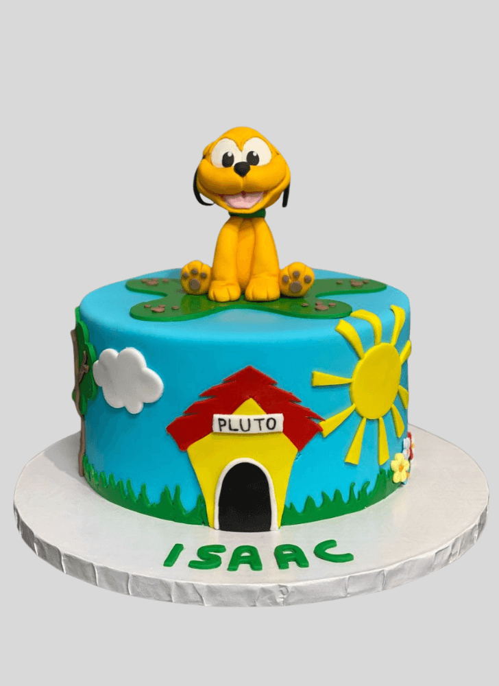 Comely Disneys Pluto Cake
